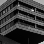 Gebäude in Schwarz Weiß