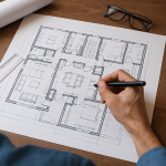 Architekt zeichnet Chat GPT