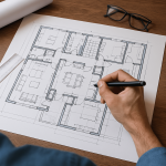 Architekt zeichnet Chat GPT